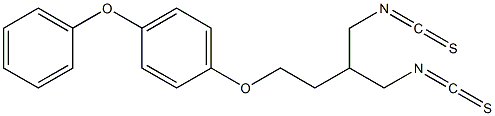 2-[2-(p-Phenoxyphenoxy)ethyl]propane-1,3-diylbis(isothiocyanate) Struktur