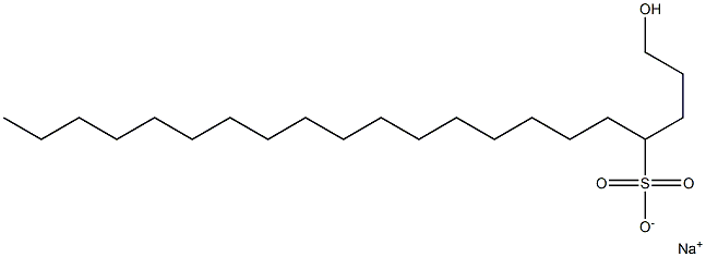 1-Hydroxyhenicosane-4-sulfonic acid sodium salt Struktur