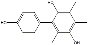 3,4,6-Trimethyl-1,1'-biphenyl-2,4',5-triol Struktur