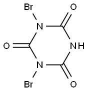 1,3-Dibromo-1,3,5-triazine-2,4,6(1H,3H,5H)-trione Struktur