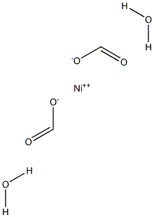 Nickel diformate dihydrate Struktur