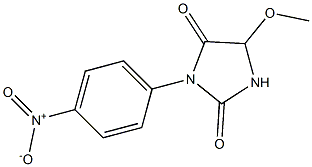 5-Methoxy-3-(4-nitrophenyl)imidazolidine-2,4-dione Struktur