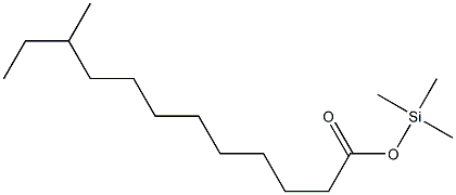 10-Methyldodecanoic acid trimethylsilyl ester Struktur