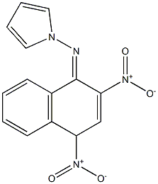 1-Pyrrolizino-2,4-dinitronaphthalene Struktur