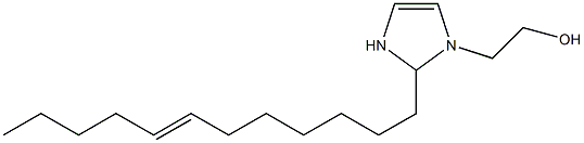 2-(7-Dodecenyl)-4-imidazoline-1-ethanol Struktur