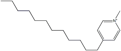 1-Methyl-4-dodecylpyridinium Struktur