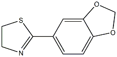 2-(3,4-Methylenedioxyphenyl)-4,5-dihydrothiazole Struktur