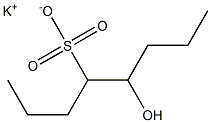 5-Hydroxyoctane-4-sulfonic acid potassium salt Struktur