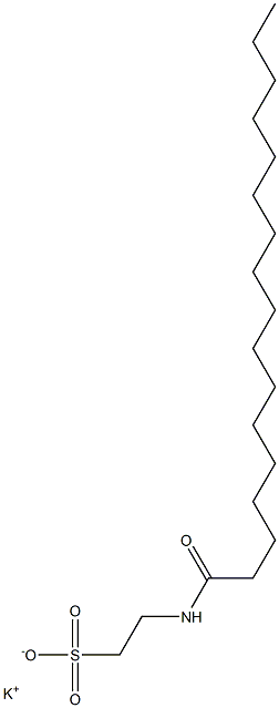 N-Heptadecanoyltaurine potassium salt Struktur