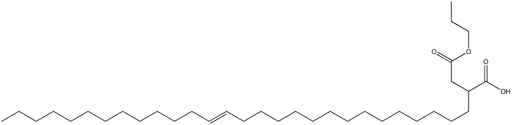 2-(15-Octacosenyl)succinic acid 1-hydrogen 4-propyl ester Struktur