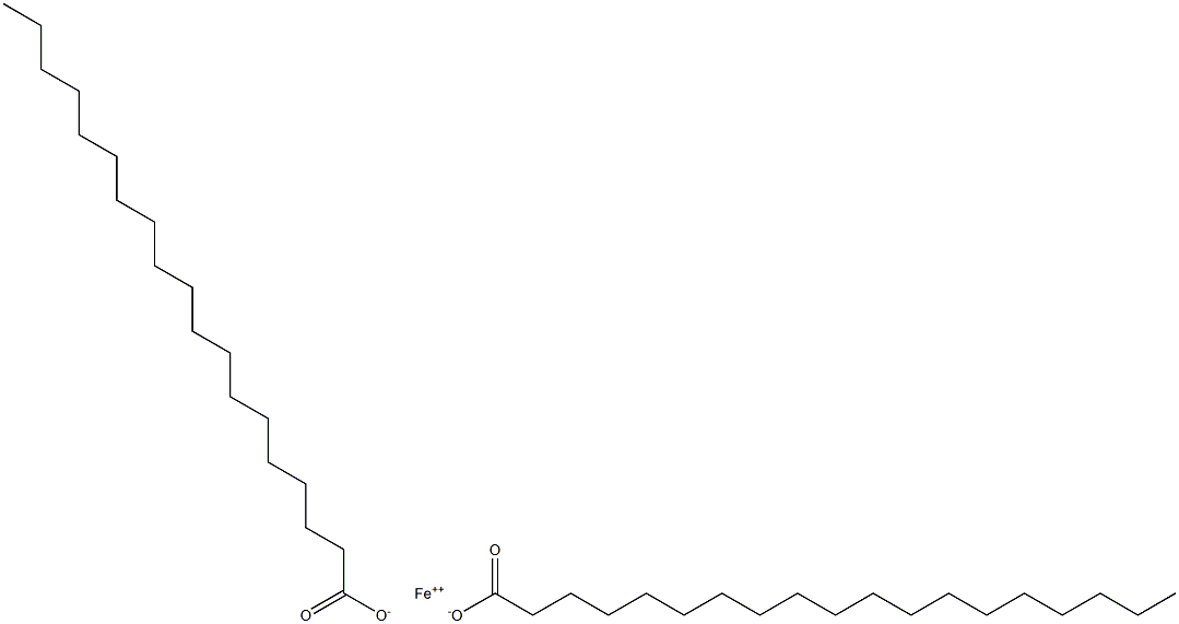 Dinonadecanoic acid iron(II) salt Struktur