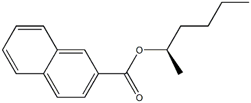 [R,(-)]-2-Hexanol 2-naphthoate Struktur