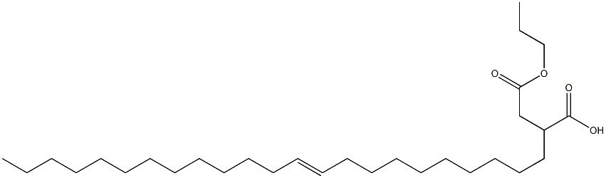 2-(10-Tricosenyl)succinic acid 1-hydrogen 4-propyl ester Struktur