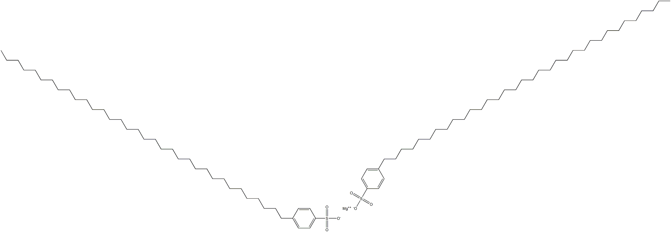 Bis[4-(tetratriacontan-1-yl)benzenesulfonic acid]magnesium salt Struktur