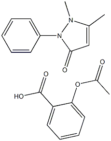 Antipyrine acetylsalicylate Struktur