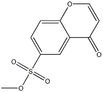 4-Oxo-4H-1-benzopyran-6-sulfonic acid methyl ester Struktur