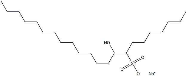 9-Hydroxydocosane-8-sulfonic acid sodium salt Struktur