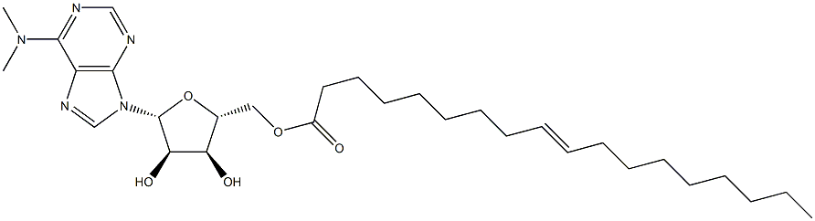 N,N-Dimethyl-5'-O-[(E)-1-oxo-9-octadecenyl]adenosine Struktur