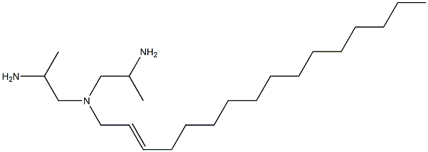 N,N-Bis(2-aminopropyl)-2-hexadecen-1-amine Struktur