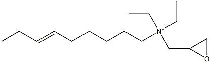 N,N-Diethyl-N-(6-nonenyl)-2-oxiranemethanaminium Struktur