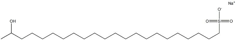 21-Hydroxydocosane-1-sulfonic acid sodium salt Struktur