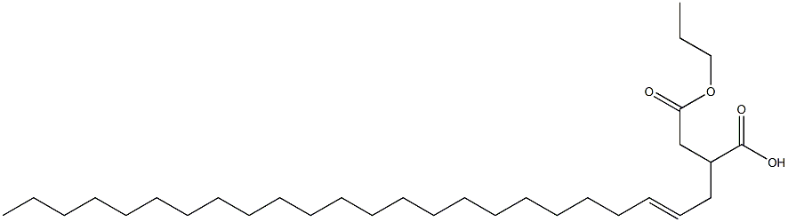 2-(2-Tetracosenyl)succinic acid 1-hydrogen 4-propyl ester Struktur