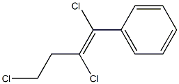 (E)-1,2,4-Trichloro-1-phenyl-1-butene Struktur