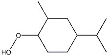 2-Methyl-4-isopropylcyclohexyl hydroperoxide Struktur