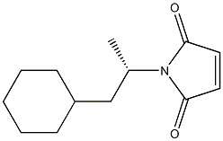 (+)-N-[(S)-2-Cyclohexyl-1-methylethyl]maleimide Struktur