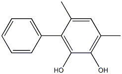 3-Phenyl-4,6-dimethylbenzene-1,2-diol Struktur