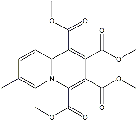 7-Methyl-9aH-quinolizine-1,2,3,4-tetracarboxylic acid tetramethyl ester Struktur