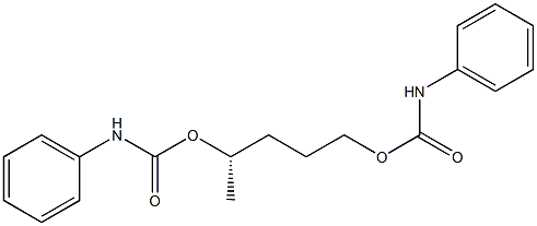 [S,(+)]-1,4-Pentanediol bis(N-phenylcarbamate) Struktur