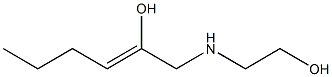 1-[(2-Hydroxyethyl)amino]-2-hexen-2-ol Struktur