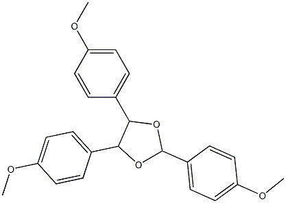 2,4,5-Tris(4-methoxyphenyl)-1,3-dioxolane Struktur