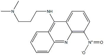 4-Nitro-9-[3-(dimethylamino)propylamino]acridine Struktur