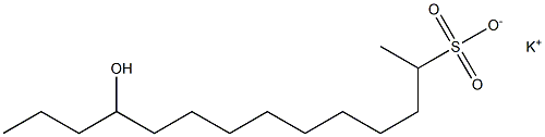 11-Hydroxytetradecane-2-sulfonic acid potassium salt Struktur