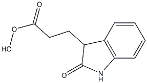 2,3-Dihydro-3-hydroxy-2-oxo-1H-indole-3-propanoic acid Struktur