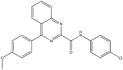 N-(4-Chlorophenyl)-4-(4-methoxyphenyl)quinazoline-2-carboxamide Struktur