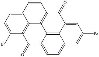 2,7-Dibromodibenzo[def,mno]chrysene-6,12-dione Struktur