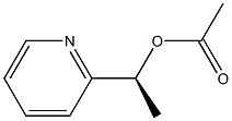 Acetic acid (S)-1-(2-pyridinyl)ethyl ester Struktur