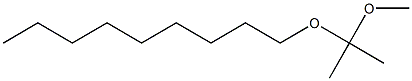 1-(1-Methoxy-1-methylethoxy)nonane Struktur