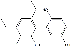 3',4',6'-Triethyl-1,1'-biphenyl-2,2',5-triol Struktur