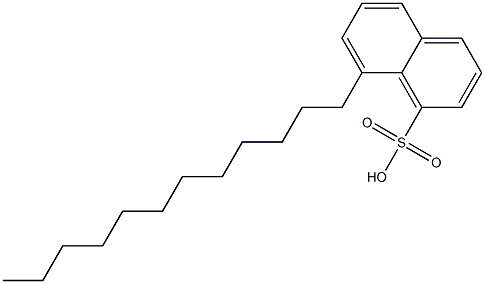 8-Dodecyl-1-naphthalenesulfonic acid Struktur