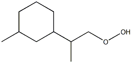 [2-(3-Methylcyclohexyl)propyl] hydroperoxide Struktur