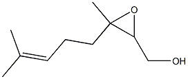 3-Methyl-3-(4-methyl-3-pentenyl)-2-oxiranemethanol Struktur