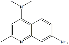 4-(Dimethylamino)-7-amino-2-methylquinoline Struktur