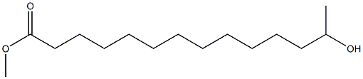 13-Hydroxytetradecanoic acid methyl ester Struktur