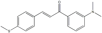 4-(Methylthio)-3'-(dimethylamino)chalcone Struktur