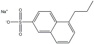 5-Propyl-2-naphthalenesulfonic acid sodium salt Struktur