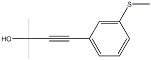 3-(3-Methylthiophenyl)-1,1-dimethyl-2-propyn-1-ol Struktur